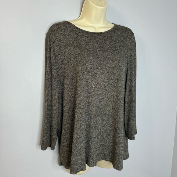 J.Jill Wearever Collection Open Front Cardigan Pockets With Long Sleeve Top Sz M - Picture 4 of 9